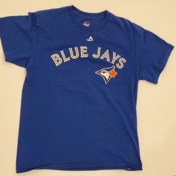 Medium Blue Jays T-Shirt Jersey (Majestic) - Picture 2 of 5